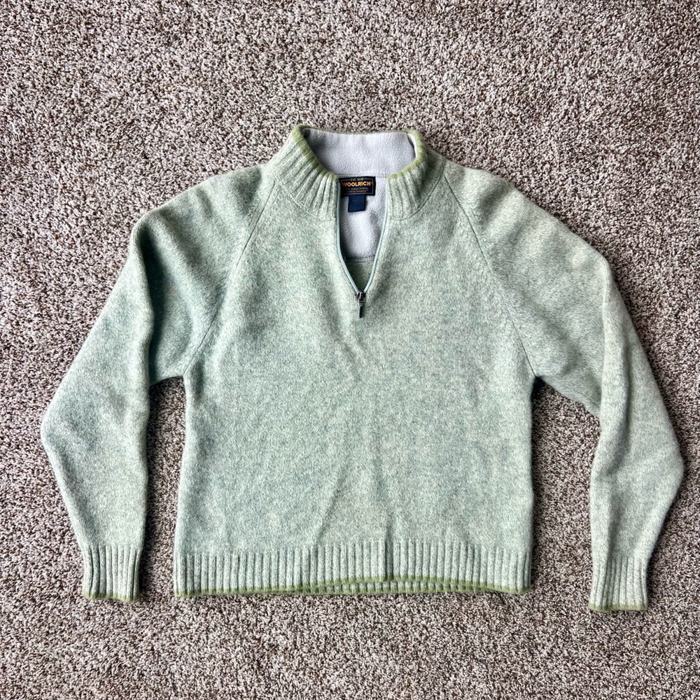 Vintage Woolrich Sage Green Wool Sweater